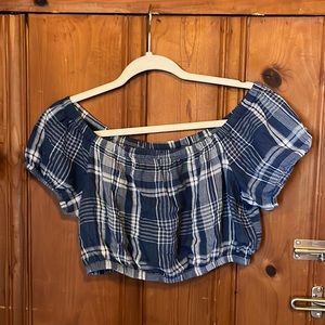 Plaid crop top